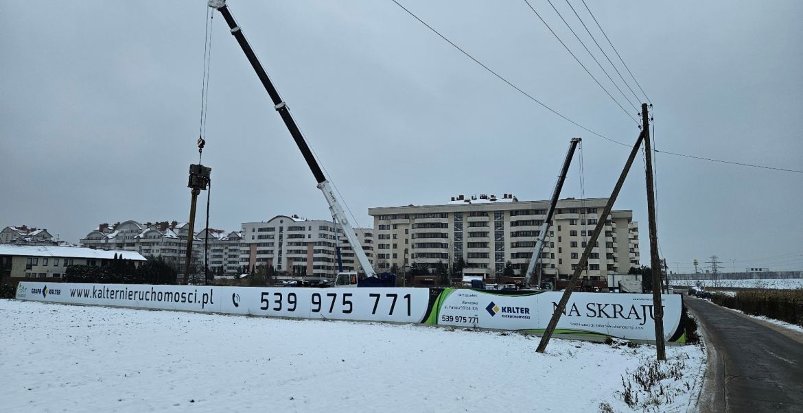 Rozpoczęliśmy budowę! Wykonujemy zabezpieczenie wykopu.