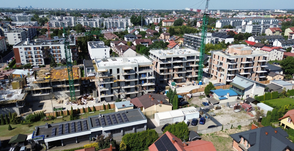 Zakończyliśmy konstrukcje budynku Jagiellońska 18A i 18B!